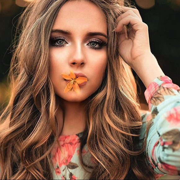 ♥️ 22” BROWN GOLD BODY WAVY LACE-FRONT WIG